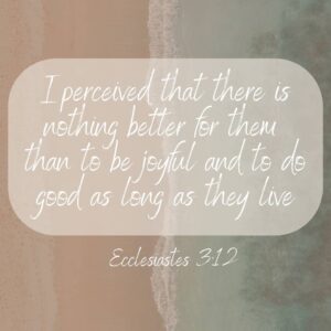 Ecclesiastes 3:12