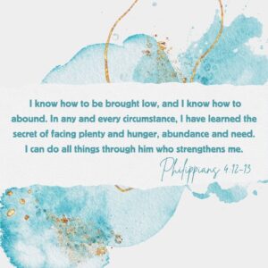 Philippians 4:12-13